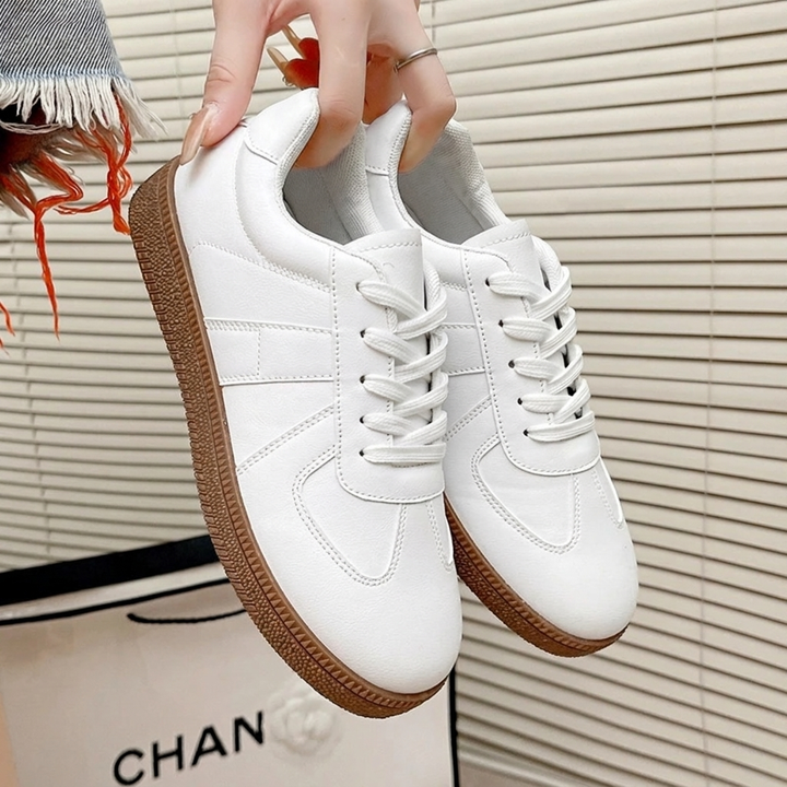 Greer | Women's Suede & Leather Colourblock Lace-Up Retro Sneakers