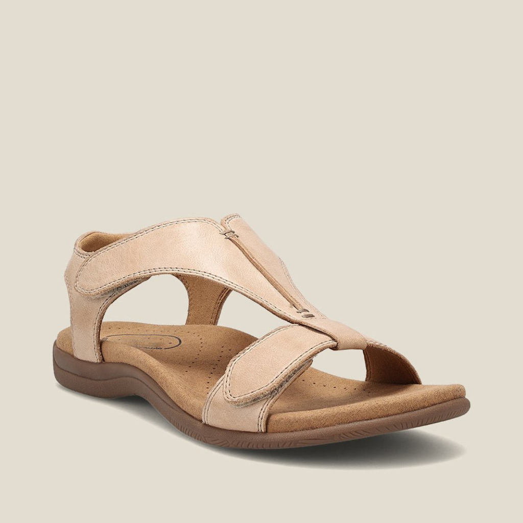 Harlow | Women's Leather Arch-Support Adjustable Strap Sandals