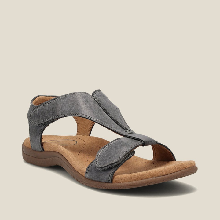 Harlow | Women's Leather Arch-Support Adjustable Strap Sandals