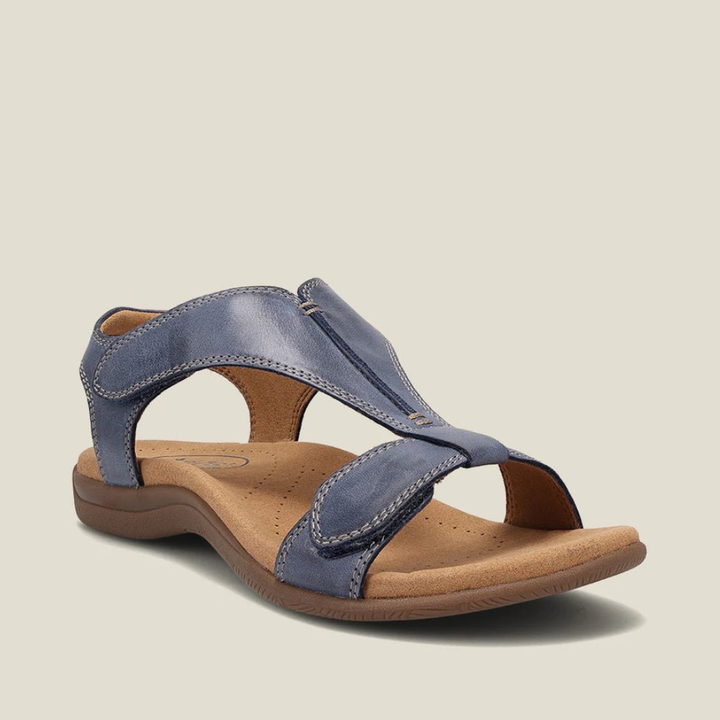 Harlow | Women's Leather Arch-Support Adjustable Strap Sandals