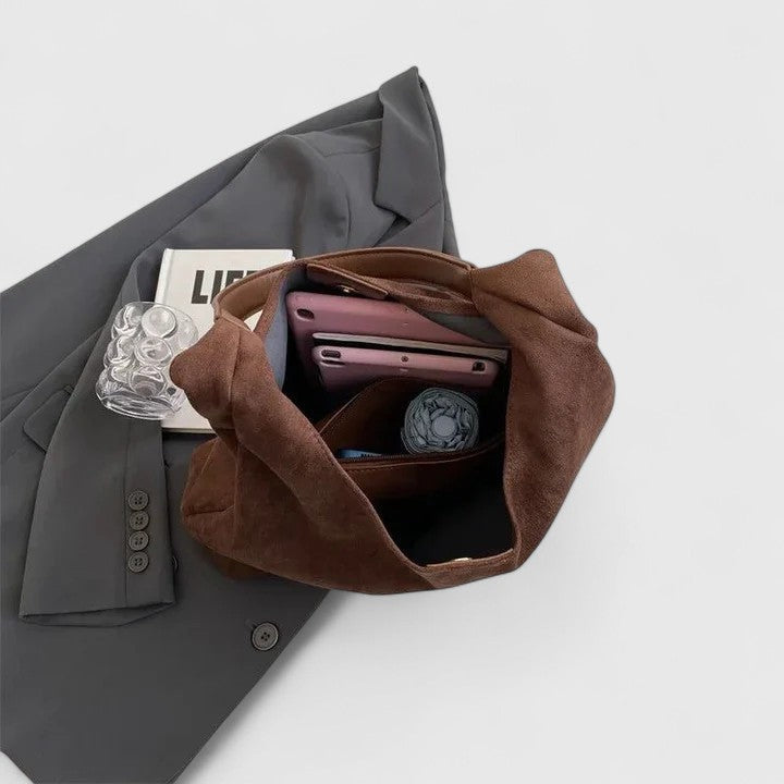 Harlow | Women's Suede Oversized Shoulder Hobo Bag