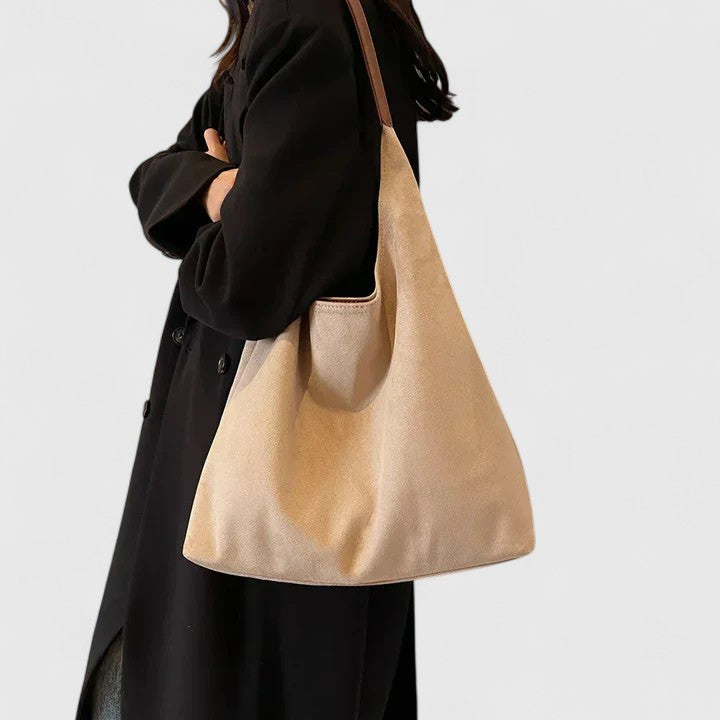 Harlow | Women's Suede Oversized Shoulder Hobo Bag