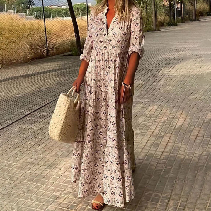 Haven | Women's Linen Short Sleeve Pocket Maxi Dress