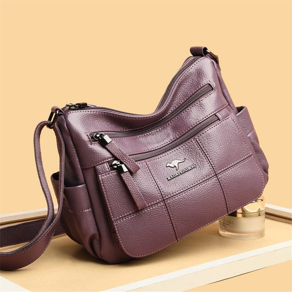 Inara | Women's Vegan Leather Multi-Pocket Hobo Crossbody Bag