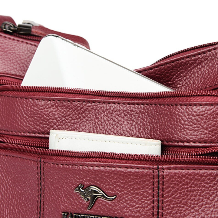 Inara | Women's Vegan Leather Multi-Pocket Hobo Crossbody Bag