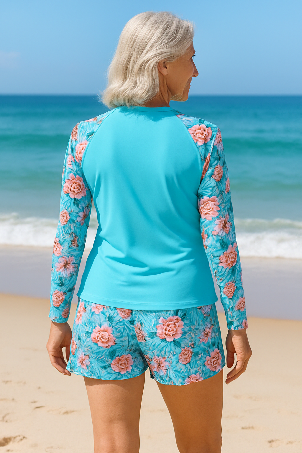 Kai | Women's Quick-Dry Long Sleeve Rash Guard Swim Set