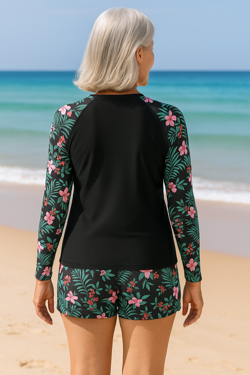 Kai | Women's Quick-Dry Long Sleeve Rash Guard Swim Set