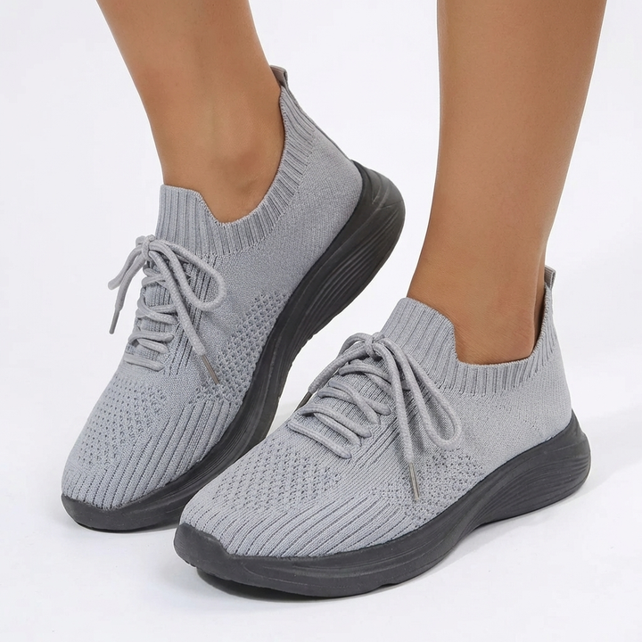 Kaia | Women's Breathable Knit Lace-Up Lightweight Sneakers