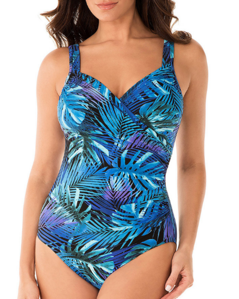 Kalani | Women's Quick-Dry Tropical V-Neck One-Piece Swimsuit