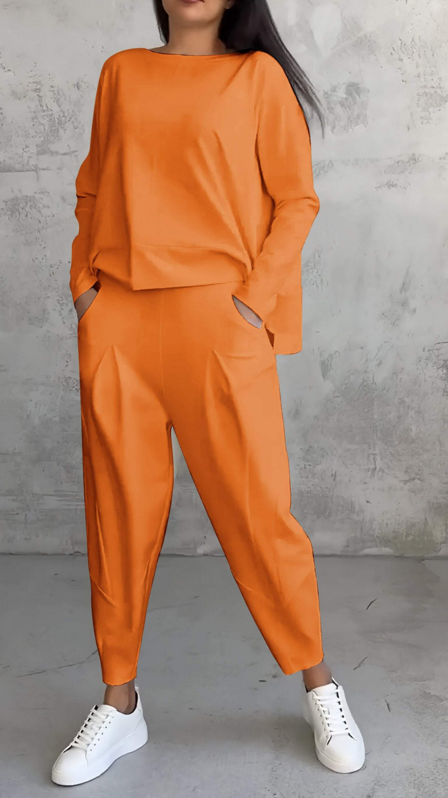 Kira | Women's Cotton-Blend Relaxed Top and Trouser Set