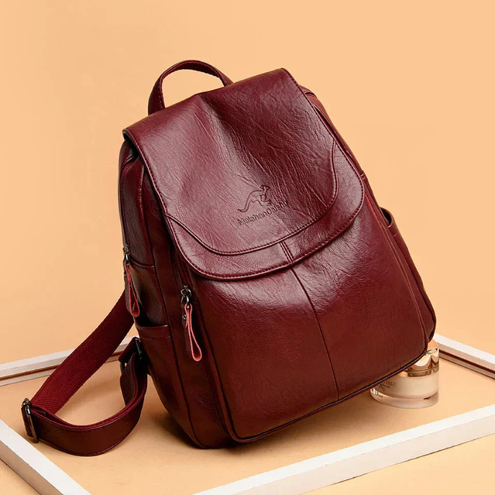 Kodie | Women's Vegan Leather Flap-Top Backpack
