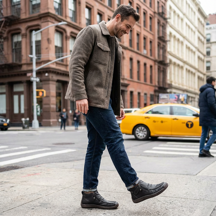 Kurt | Men's Side Zip Casual Ankle Boots