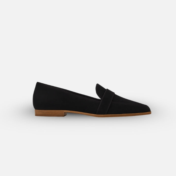 Lennox | Women's Suede Pointed-Toe Penny Loafer Flats
