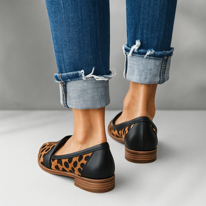 Lennox | Women's Suede Pointed-Toe Penny Loafer Flats
