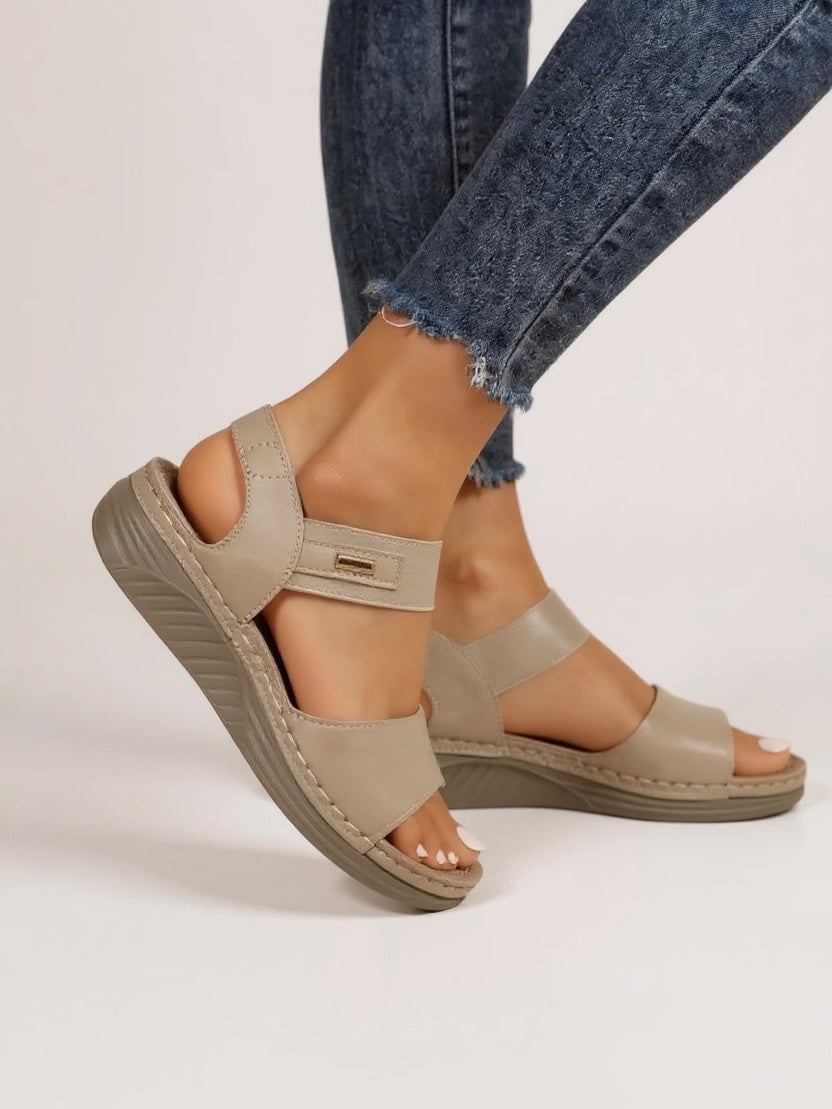 Marlowe | Women's Leather Comfort Flatform Sandals