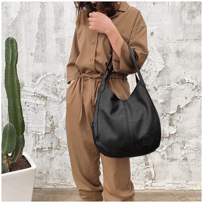 Marlowe | Women's Leather Large Hobo Shoulder Bag