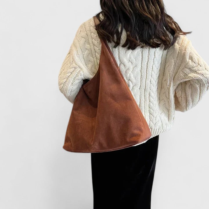 Marlowe | Women's Suede Slouchy Hobo Shoulder Bag