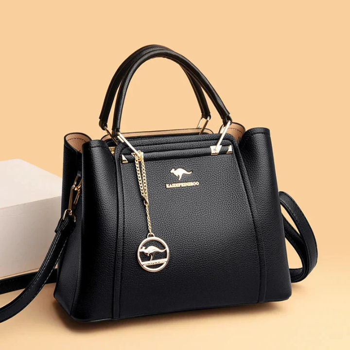 Medici | Women's Leather Structured Top-Handle Crossbody Bag