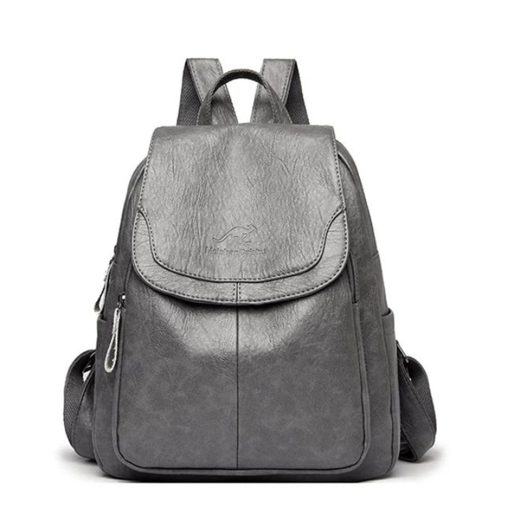 Nina | Women's Leather Flap-Top Backpack