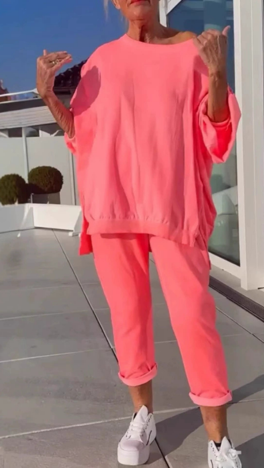 Noa | Women's Cotton Oversized Casual Two-Piece Lounge Set