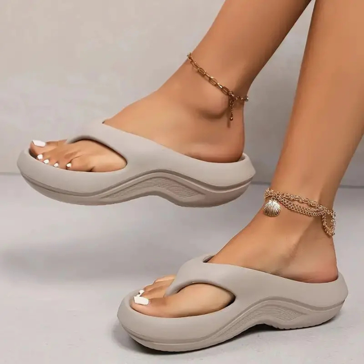 Nola | Women's Cushioned Foam Platform Thong Slides