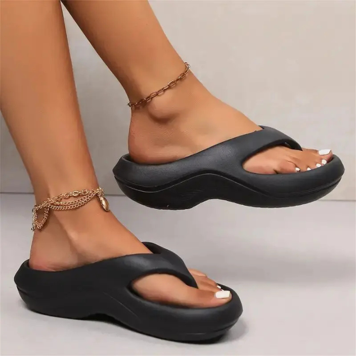 Nola | Women's Cushioned Foam Platform Thong Slides