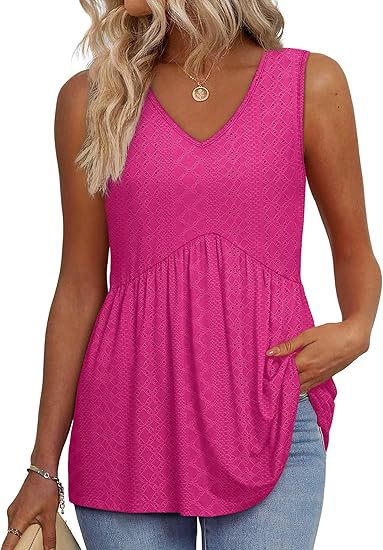 Nora's Effortless Flow | Sleeveless Pleated Tank Top