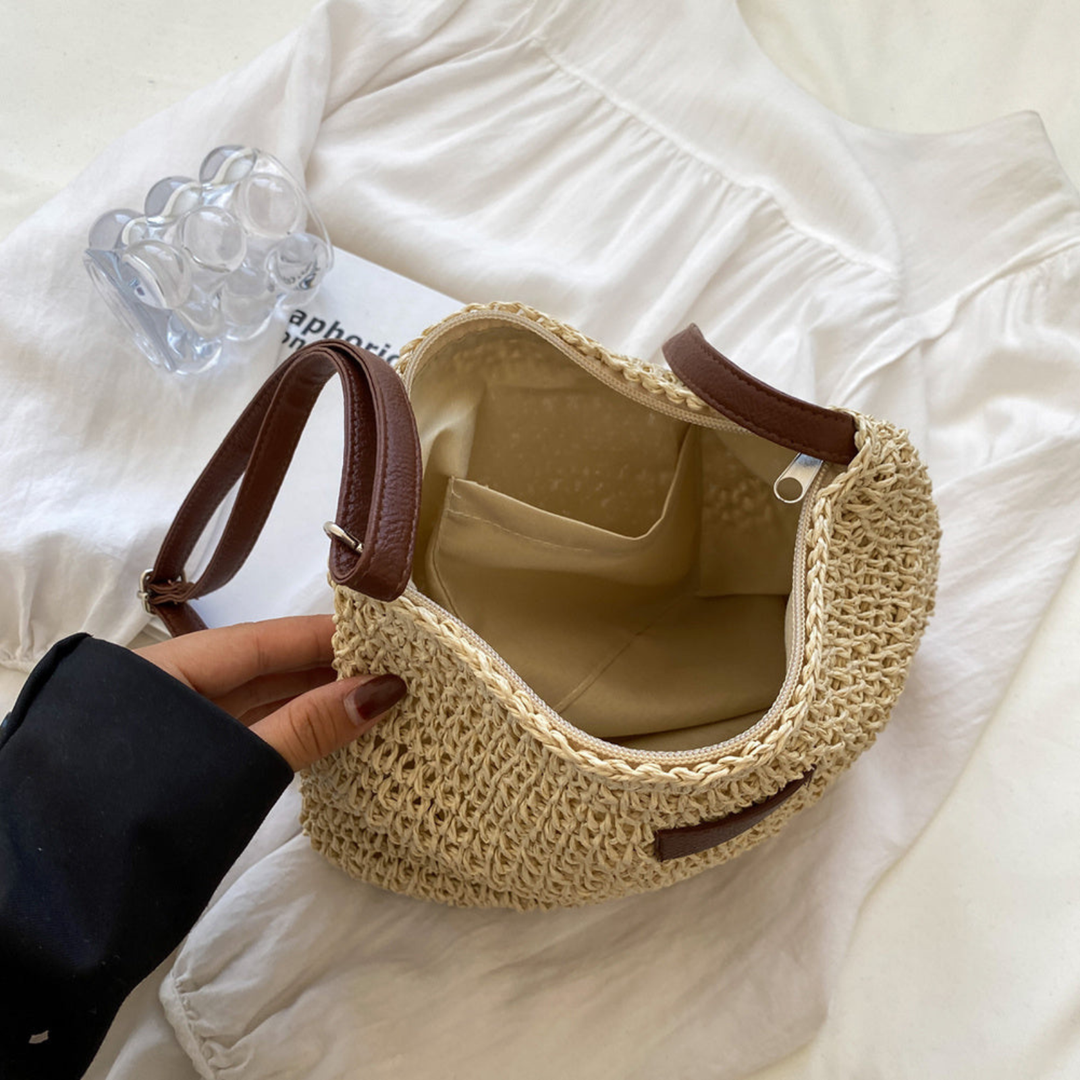 Paloma | Women's Woven Straw Crossbody Shoulder Bag