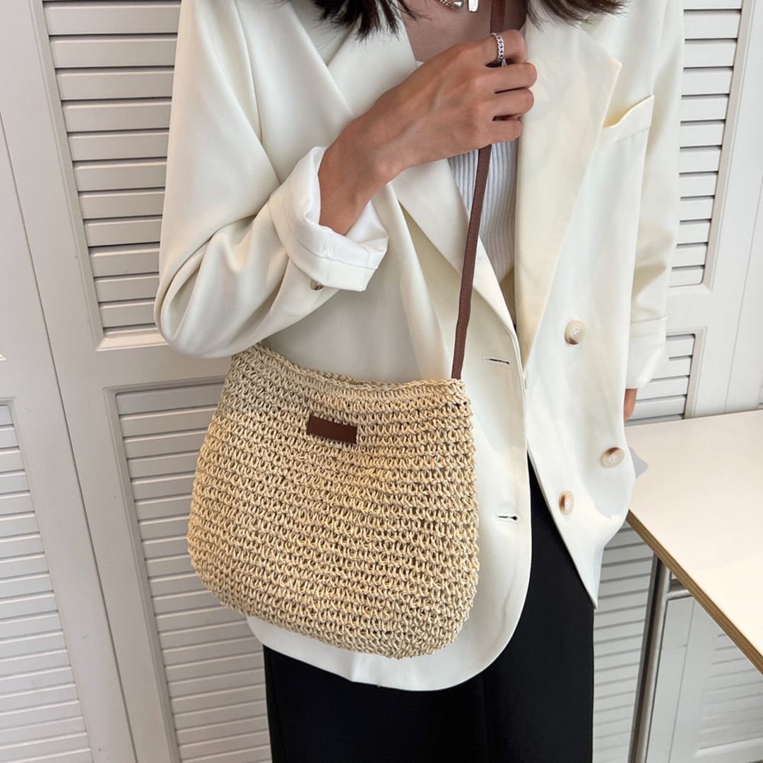 Paloma | Women's Woven Straw Crossbody Shoulder Bag
