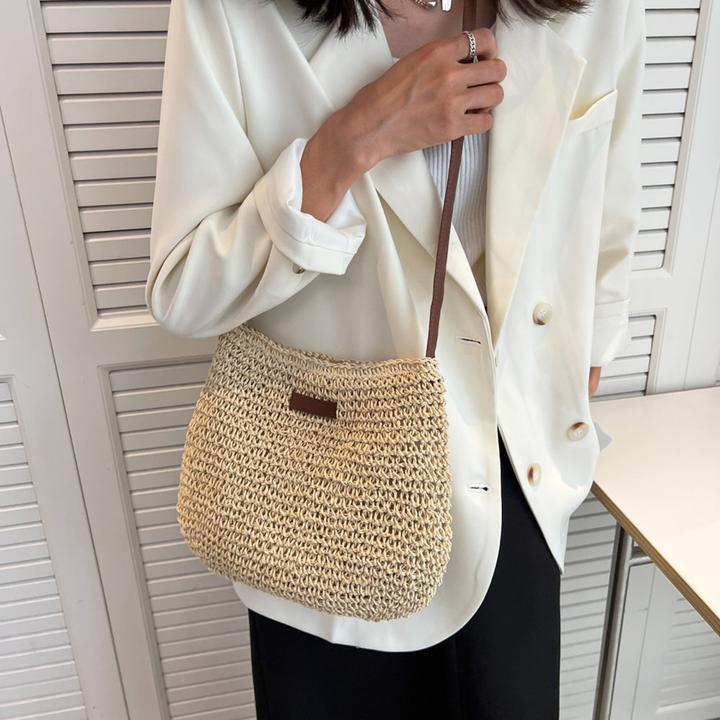 Paloma | Women's Woven Straw Crossbody Shoulder Bag