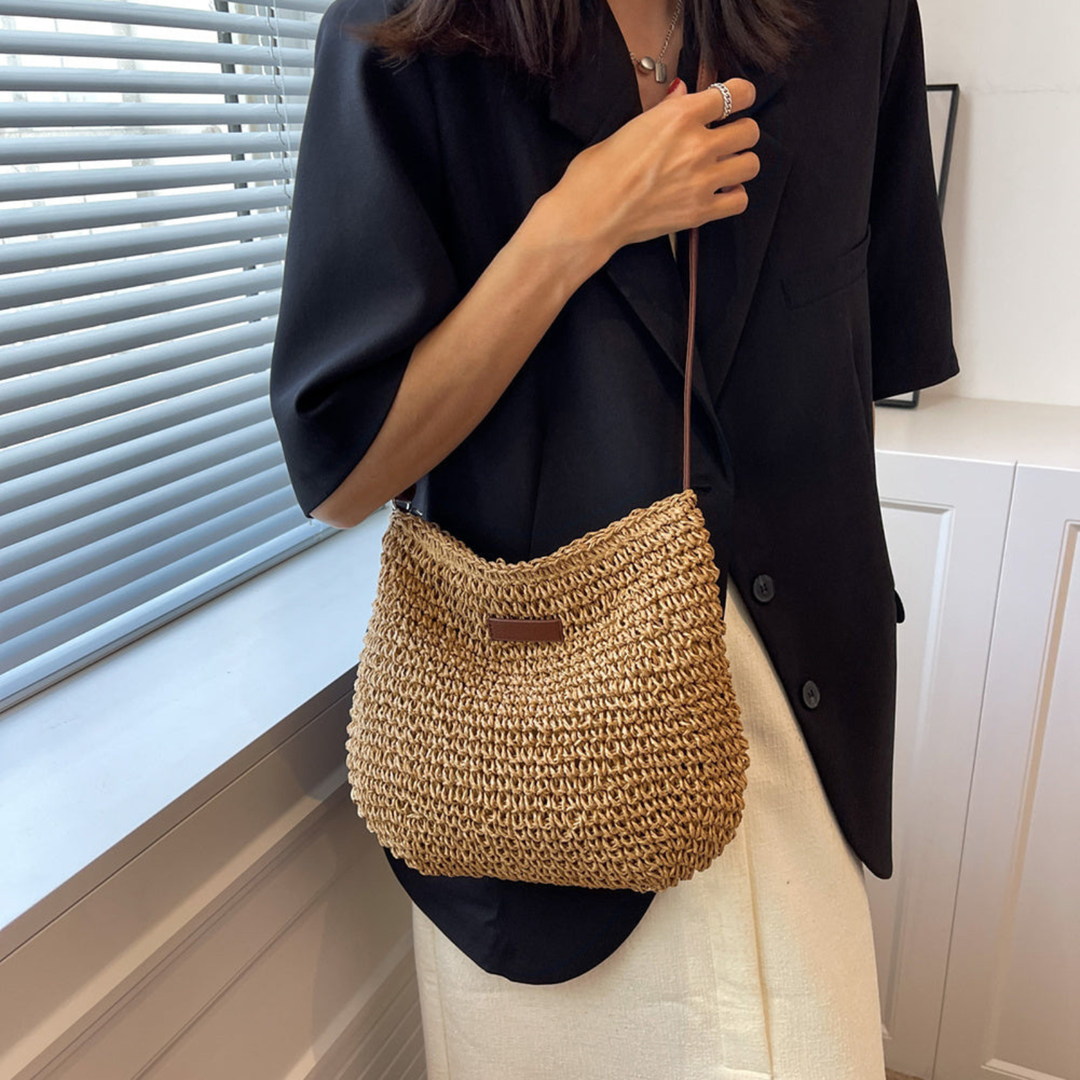 Paloma | Women's Woven Straw Crossbody Shoulder Bag