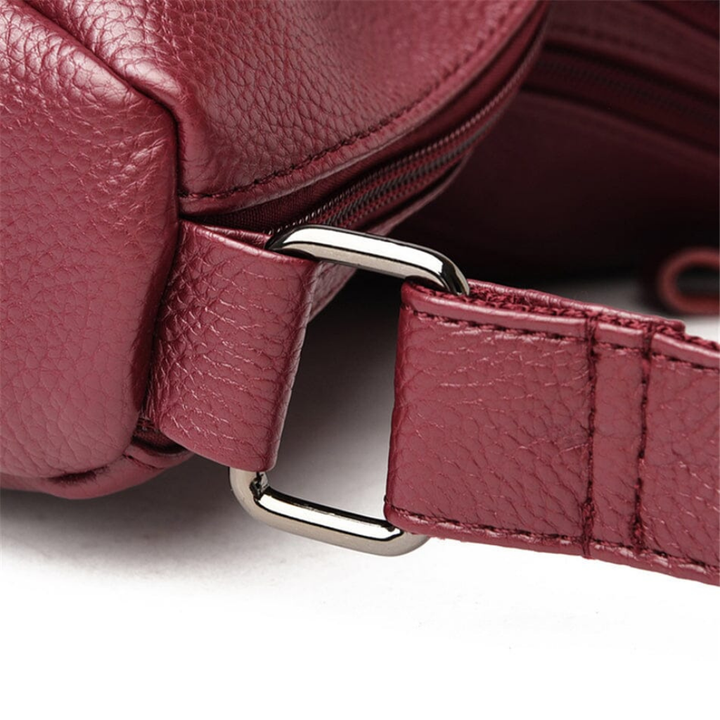 Petra | Women's Leather Multi-Pocket Crossbody Bag