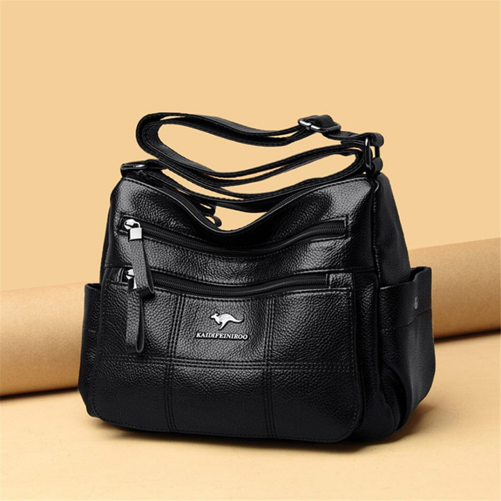 Petra | Women's Leather Multi-Pocket Crossbody Bag
