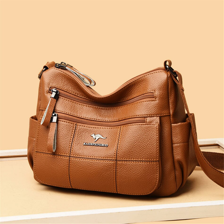 Petra | Women's Leather Multi-Pocket Crossbody Bag