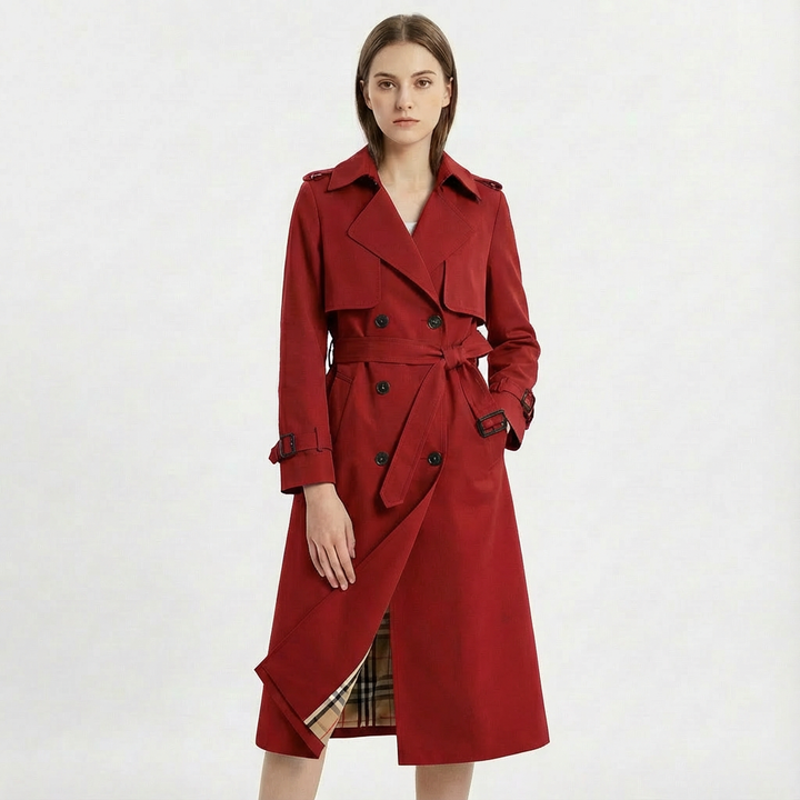 Phoebe | Women's Belted Double-Breasted Trench Coat