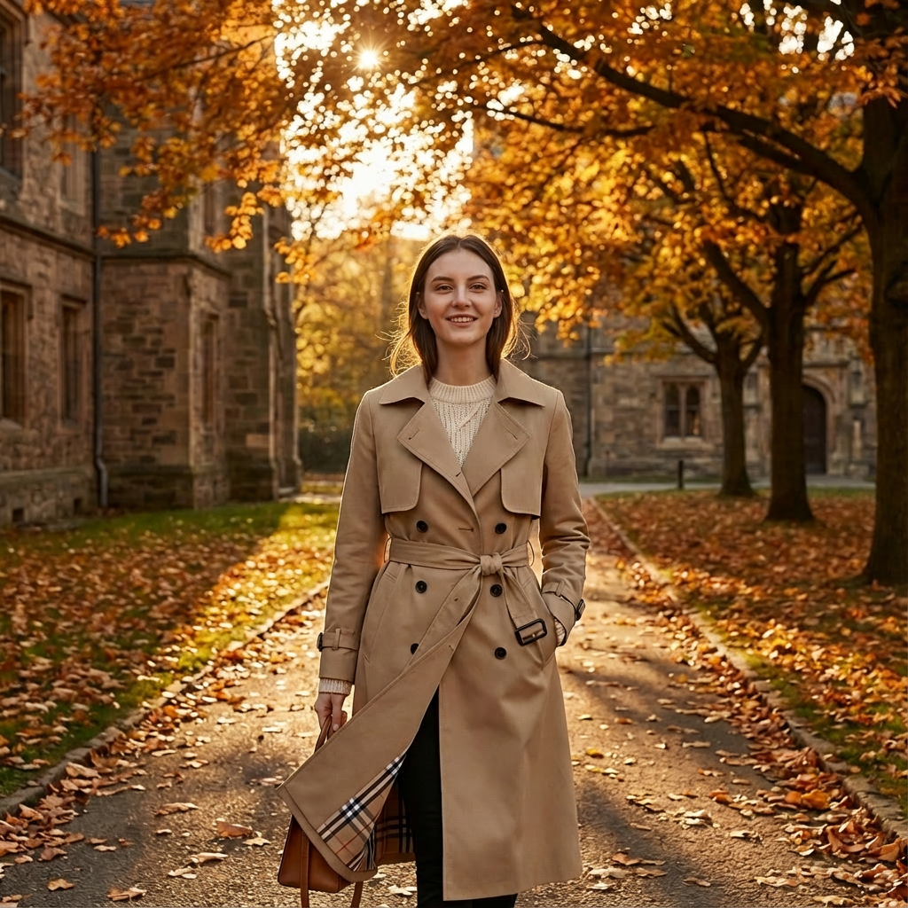 Phoebe | Women's Belted Double-Breasted Trench Coat