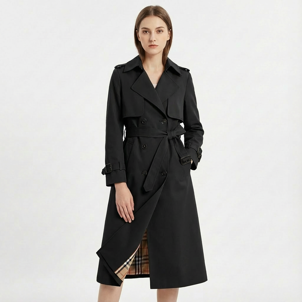 Phoebe | Women's Belted Double-Breasted Trench Coat