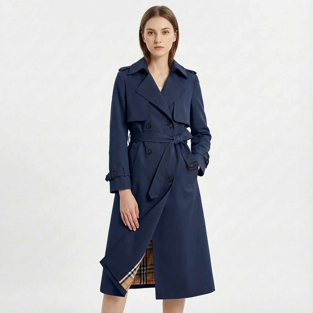 Phoebe | Women's Belted Double-Breasted Trench Coat