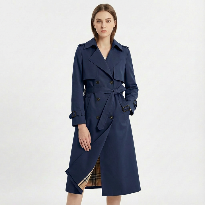Phoebe | Women's Belted Double-Breasted Trench Coat