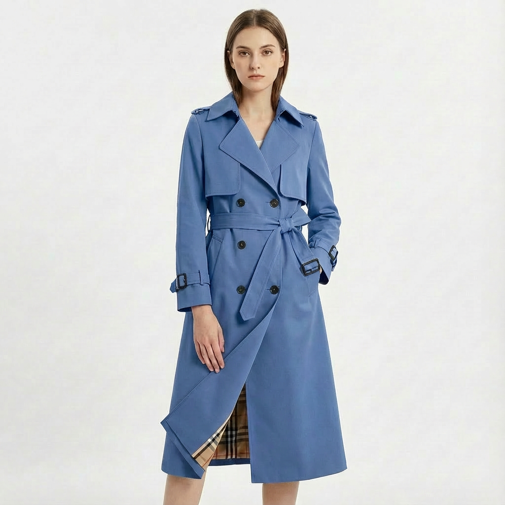 Phoebe | Women's Belted Double-Breasted Trench Coat