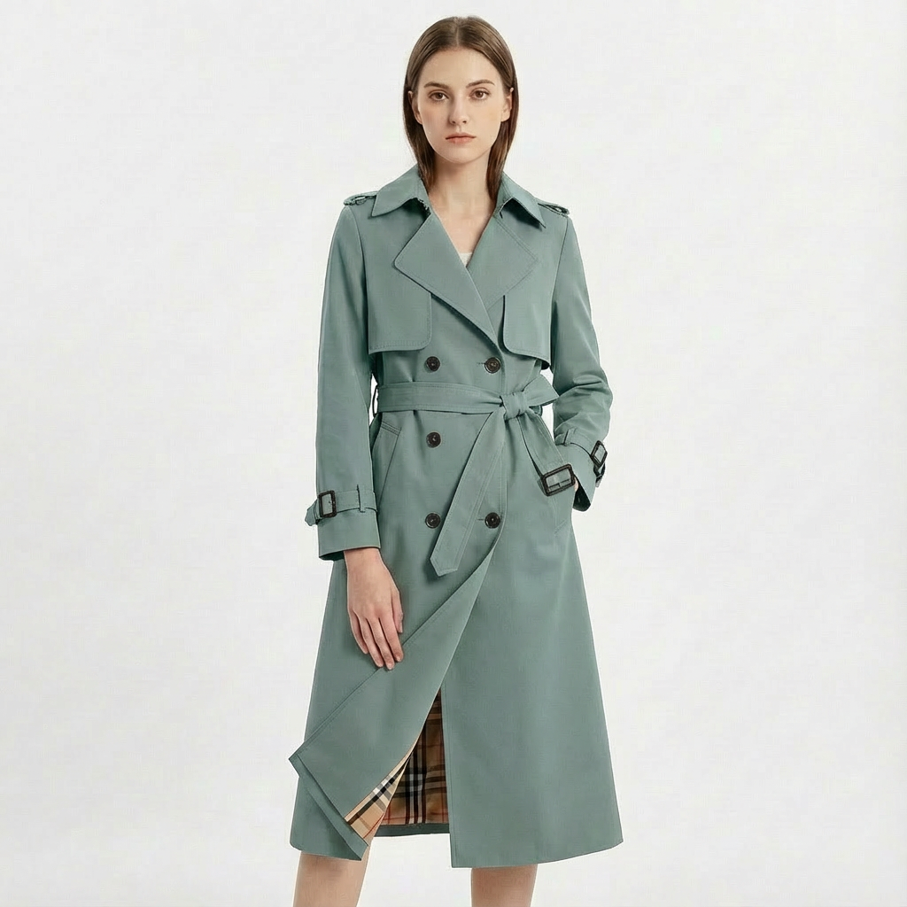 Phoebe | Women's Belted Double-Breasted Trench Coat