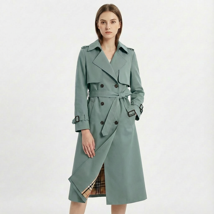 Phoebe | Women's Belted Double-Breasted Trench Coat