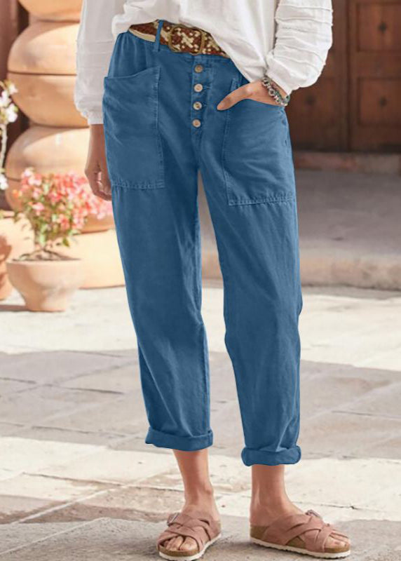 Priya | Women's Cotton Cropped Barrel-Leg Casual Trousers