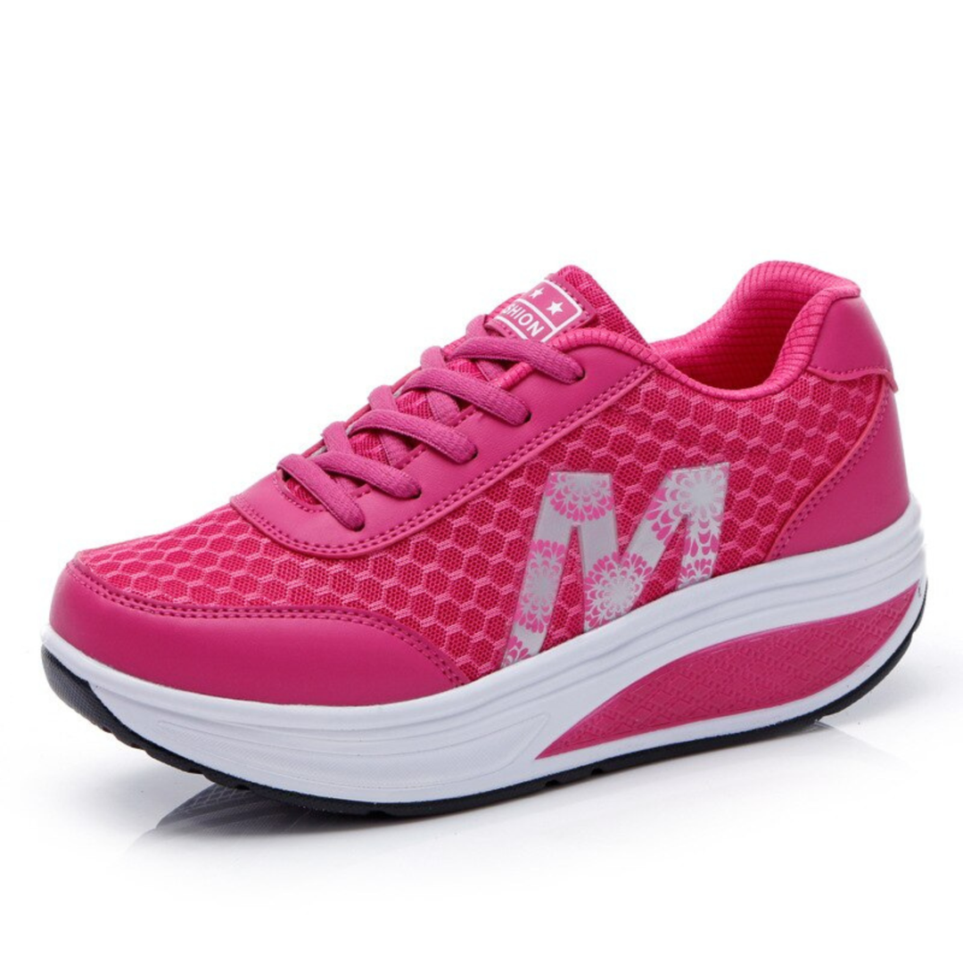 Remi | Women's Breathable Lace-up  Platform Sneakers