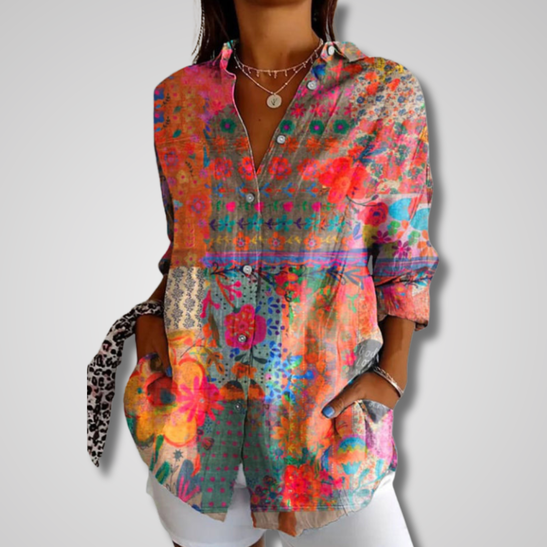 Sable | Women's Cotton Oversized Collared Button-Down Shirt