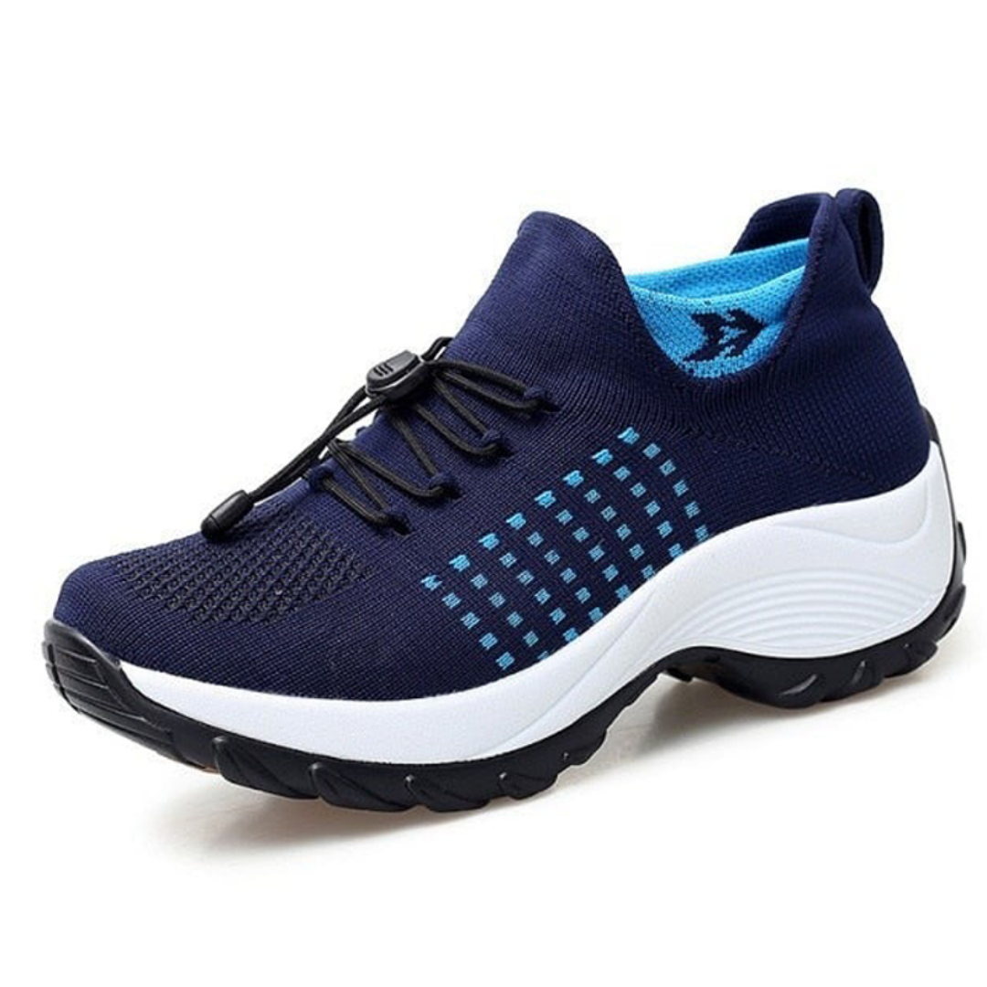 Sanne | Women's Breathable Mesh Platform Lace-Up Sneakers