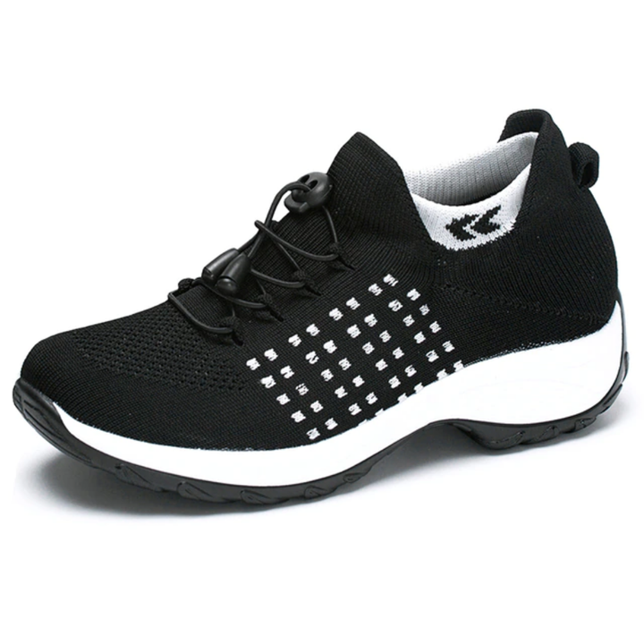 Sanne | Women's Breathable Mesh Platform Lace-Up Sneakers
