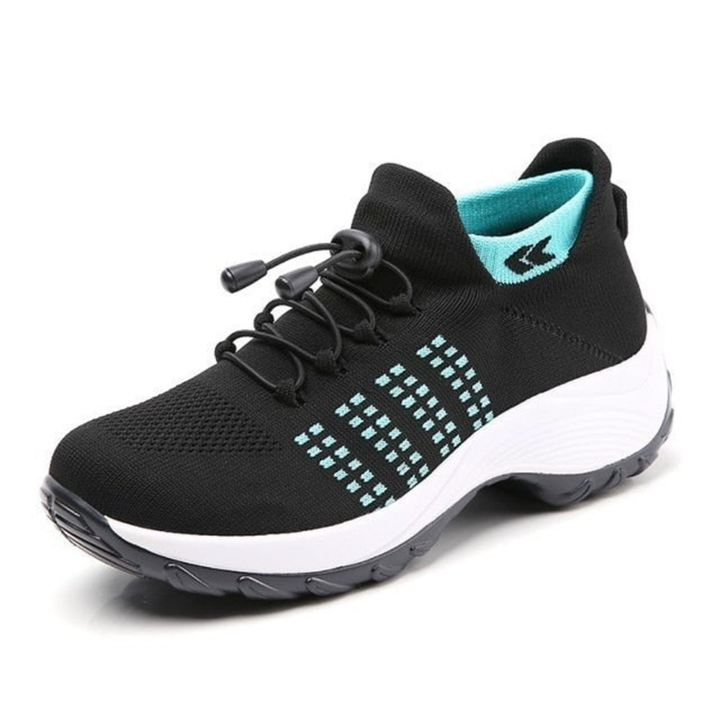 Sanne | Women's Breathable Mesh Platform Lace-Up Sneakers
