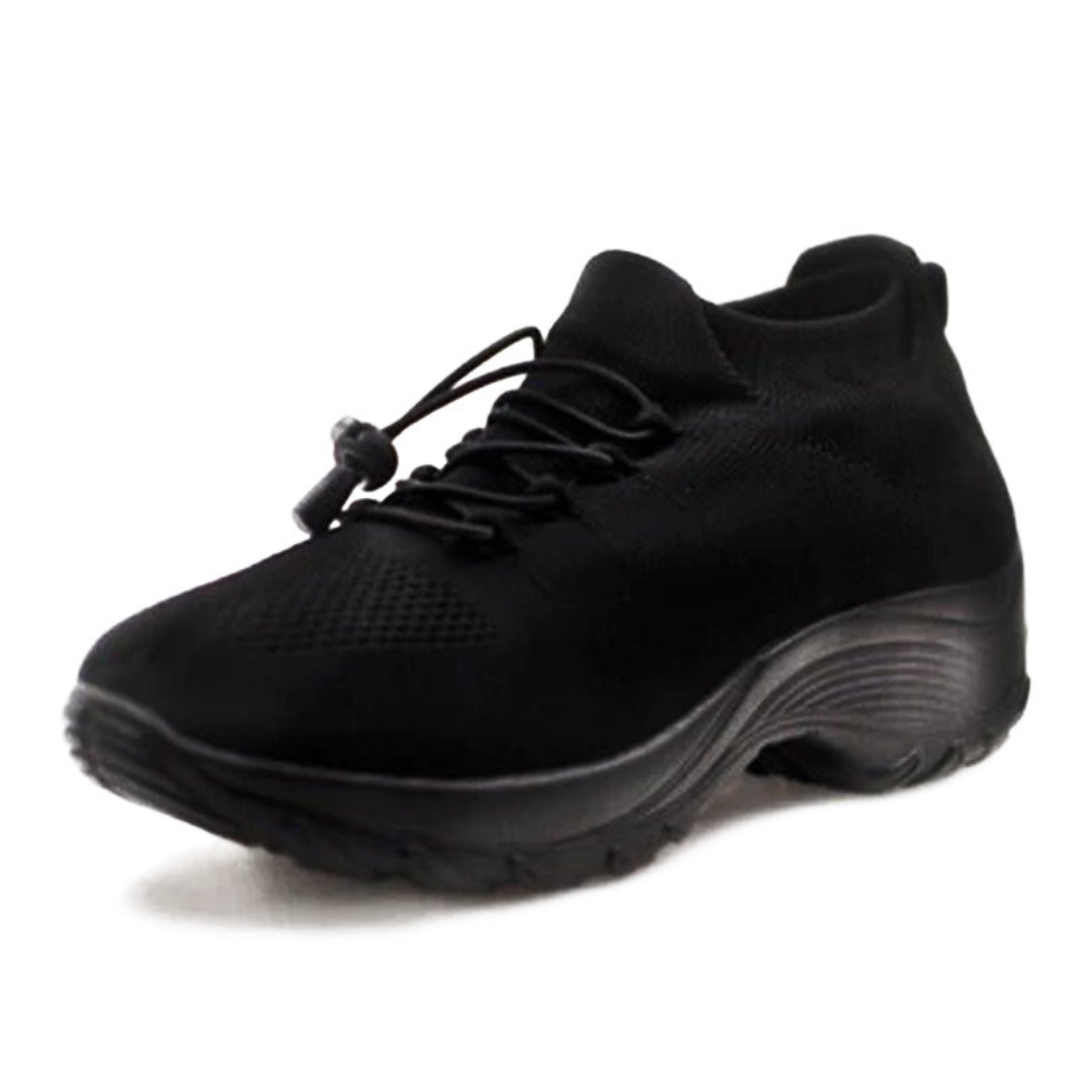 Sanne | Women's Breathable Mesh Platform Lace-Up Sneakers