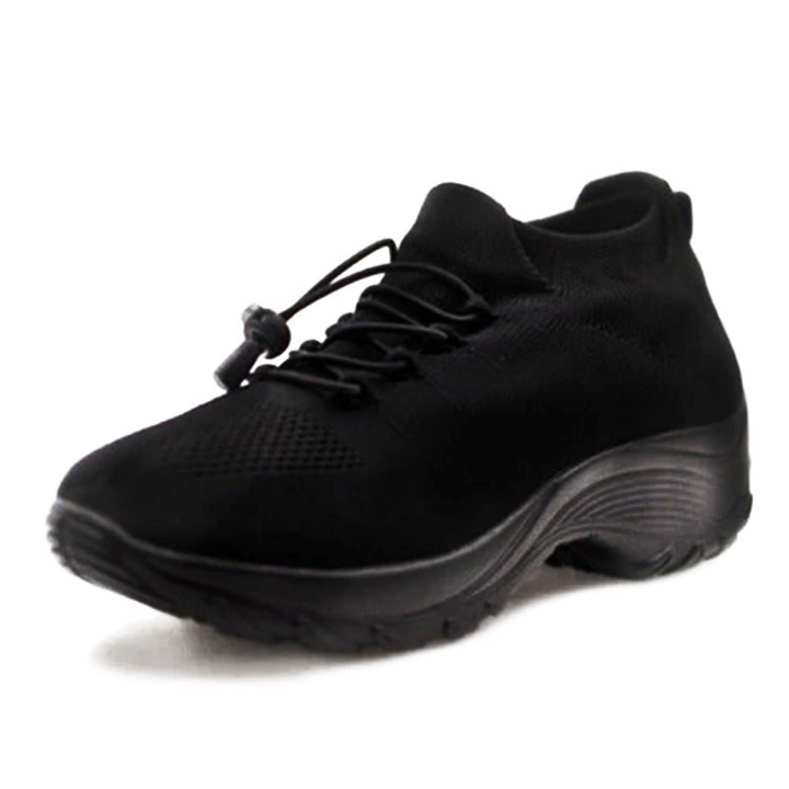 Sanne | Women's Breathable Mesh Platform Lace-Up Sneakers